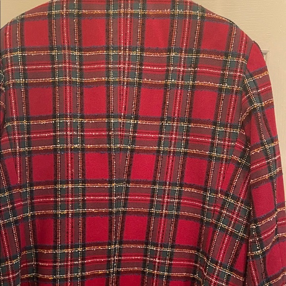Venezia Women's Bold Red Plaid Blazer14/16 - Picture 6 of 8